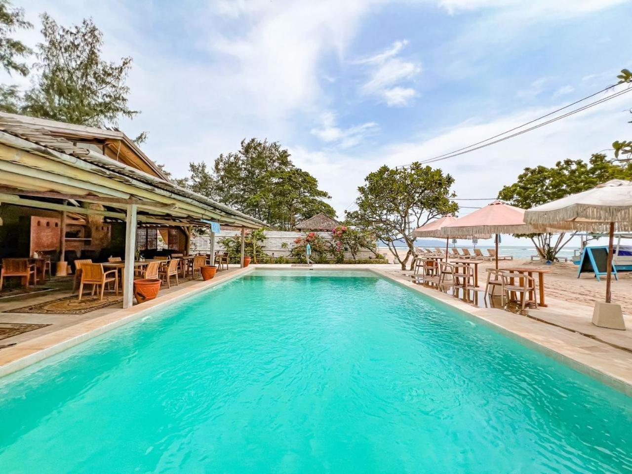 Bungalow Cafe Gili Beachfront Gili Meno Εξωτερικό φωτογραφία